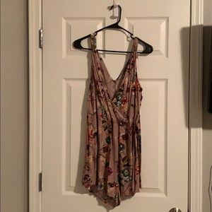 Target purple floral romper